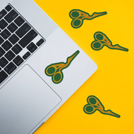 Stork Scissors Sticker - Vinyl Waterproof Sticker