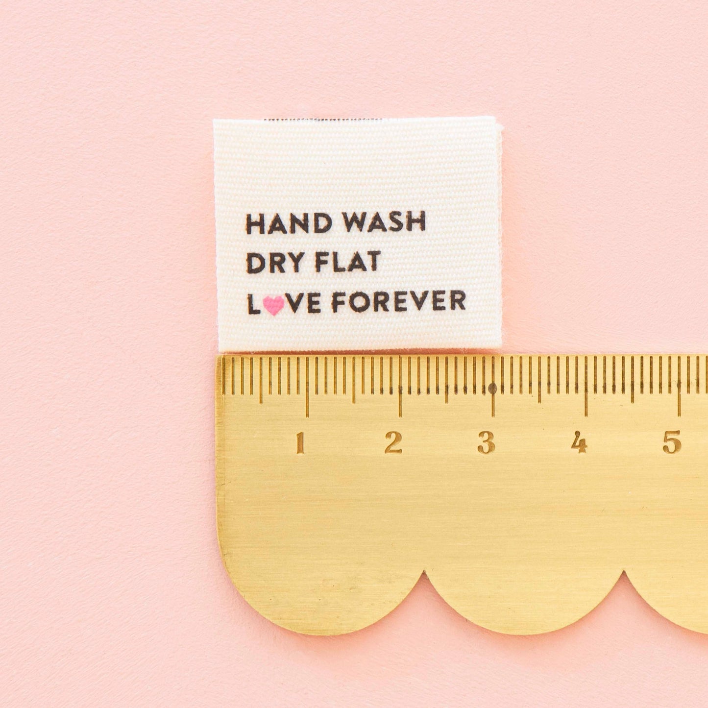 Hand Wash Dry Flat Organic Cotton Knitting and Sewing Labels