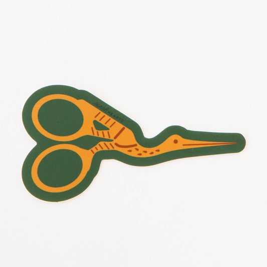 Stork Scissors Sticker - Vinyl Waterproof Sticker
